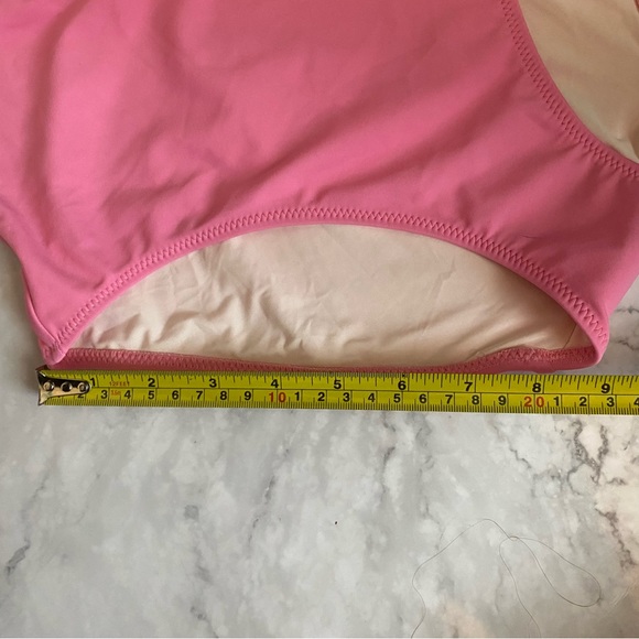 SOLID & STRIPED PINK SWIMWEAR *NWT* SizeM Braided Straps & Backless Detailing - Picture 13 of 14